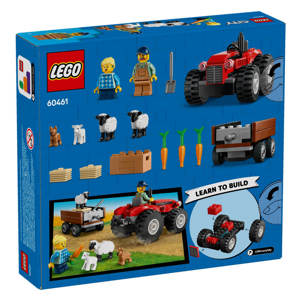 Lego City Red Farm Tractor with Trailer & Sheep 60461